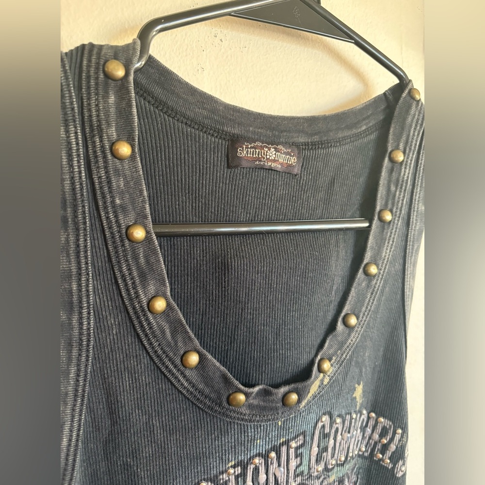 Y2K RARE Graphic Tank with Studs - Picture 5 of 7